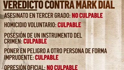 Datos del veredicto mixto para Mark Dial