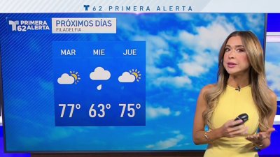 Despejado con temperaturas en los 70 grados