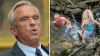 Polémicas fotos: Robert F. Kennedy Jr. se baña en un río altamente contaminado junto a sus nietos