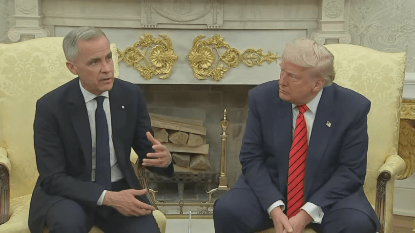 President Trump and Prime Minister Carney in Oval Office