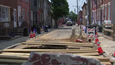 Cierre de carretera para reparación de socavón en Point Breeze