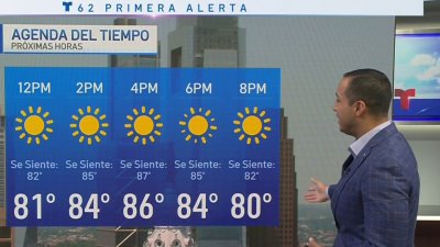 Temperaturas por encima del promedio con cielos brumosos