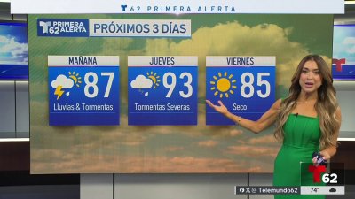 Miércoles nublado con tormentas para el jueves