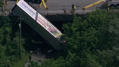 En video: imágenes de camión accidentado en Chester County