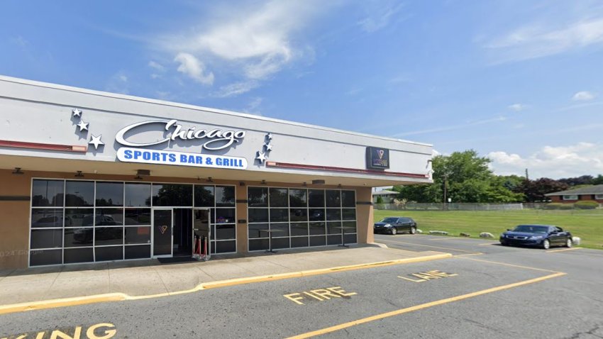 Chicago Sports Bar & Grille, located along Airport Road in Allentown, outside of which three people were injured in a shooting early Sunday.