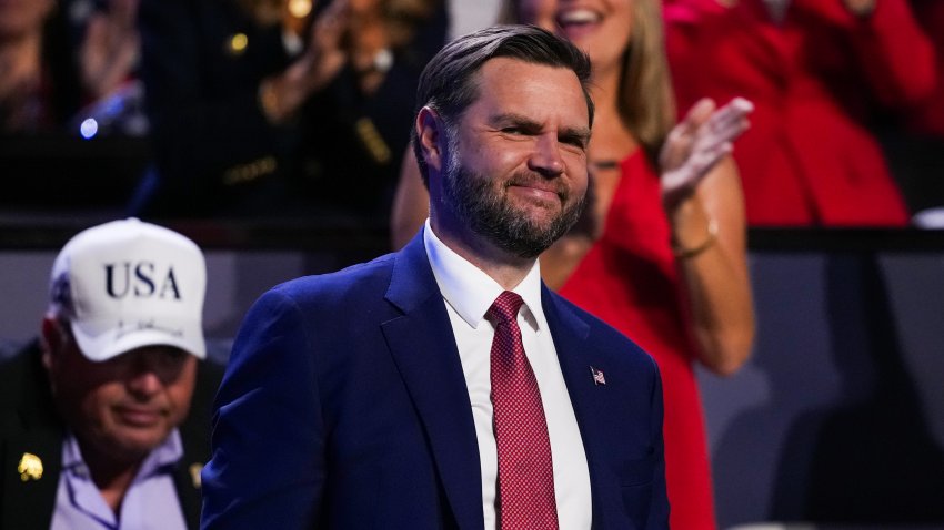 DALLAS, TEXAS – SEPTEMBER 09: U.S. Vice President JD Vance is acknowledged as U.S. President Donald Trump speaks on the first day of the 2026 Republican National Convention at the American Airlines Center on September 09, 2026 in Dallas, Texas. U.S. President Donald Trump will headline the Republican National Committee’s first-ever midterm convention as he aims to highlight his administration’s achievements and rally support for GOP candidates just two months before the upcoming elections being held on November 3. (Photo by Andrew Harnik/Getty Images)